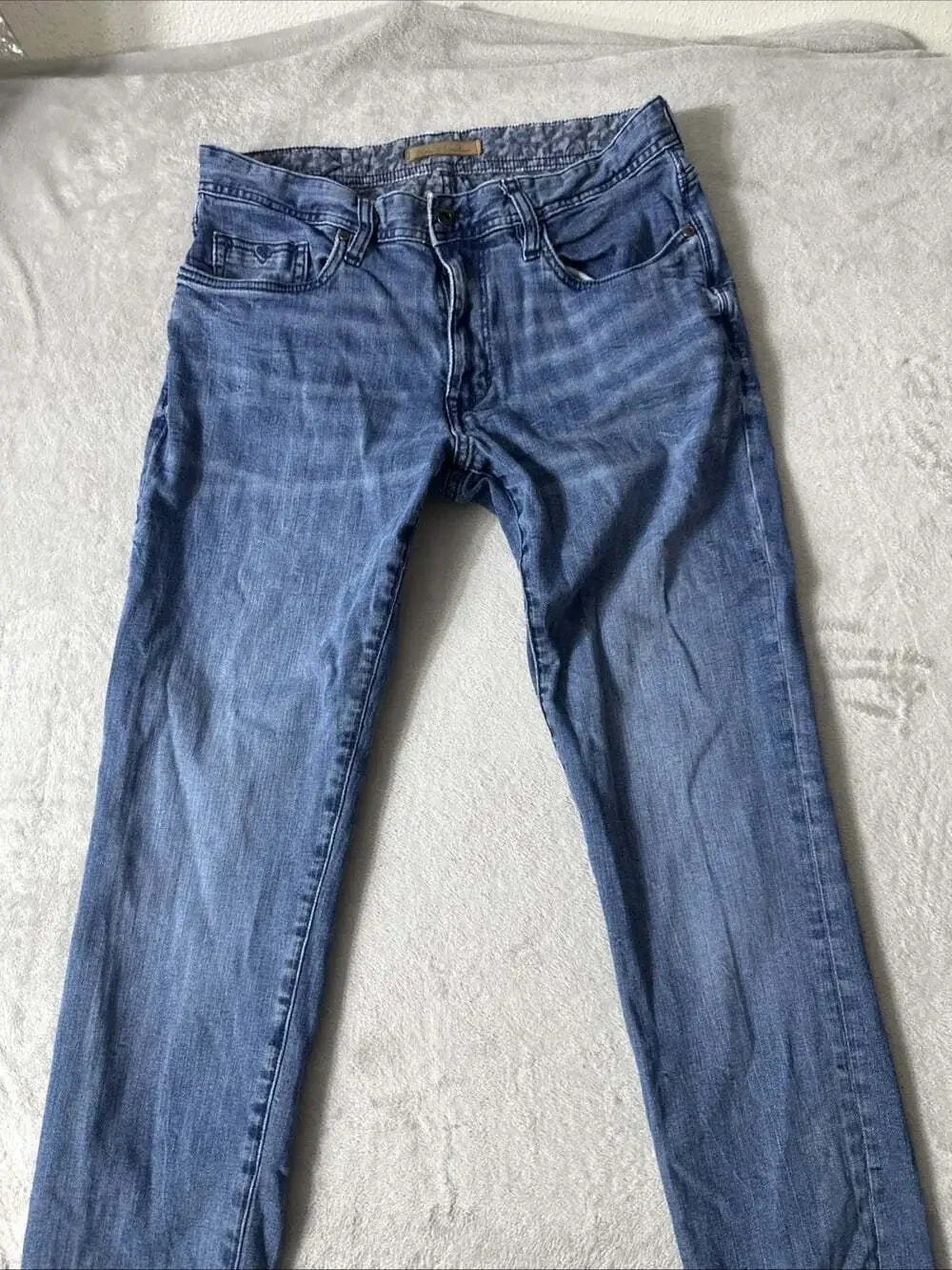 Robert Graham Men’s Jeans 32x32 Blue Denim Straight Leg Medium Wash